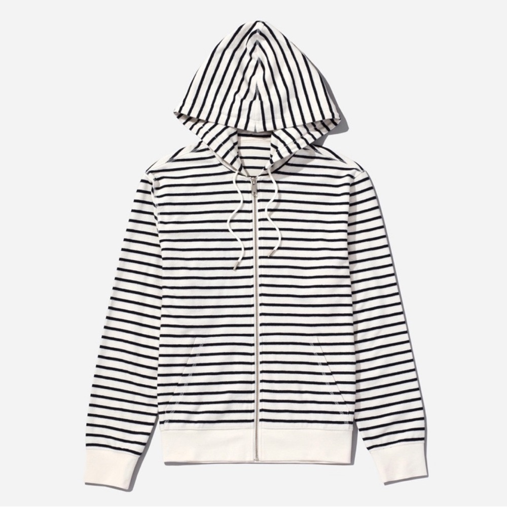 Everlane the reverse French terry zip hoodie men’s medium